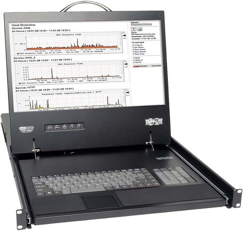 Tripp Lite NetCommander 16-Port Cat5 KVM Over IP Switch, Simultaneous 2 Remote + 1 Local User, Multi-Level Password Protection, 1U Rack Mount, 3-Year Warranty (B072-016-IP2) in Saudi Arabia