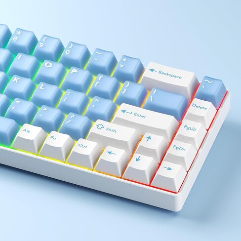XVX Double Shot Keycaps Set 216 مفتاح ، ملف تعريف لوحة مفاتيح لوحة مفاتيح مخصصة ، أغطية مفاتيح شفافة Jade متوافقة مع لوحة مفاتيح ميكانيكية 61/64/68/84/87/100/104/108 in Kuwait
