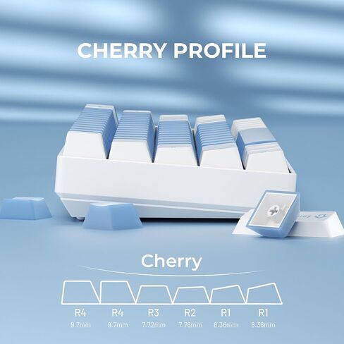 XVX Double Shot Keycaps Set 216 مفتاح ، ملف تعريف لوحة مفاتيح لوحة مفاتيح مخصصة ، أغطية مفاتيح شفافة Jade متوافقة مع لوحة مفاتيح ميكانيكية 61/64/68/84/87/100/104/108 in Kuwait