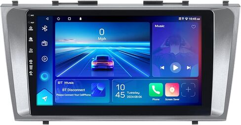 5G WIFI (6) سيارة راديو CAR لـ Toyota Camry 2006-2011 ، Android13/Wireless Carplay/Android Auto/Touch Screen/GPS Campility/Bluetooth/FM/HD (2ram+64rom) in Kuwait