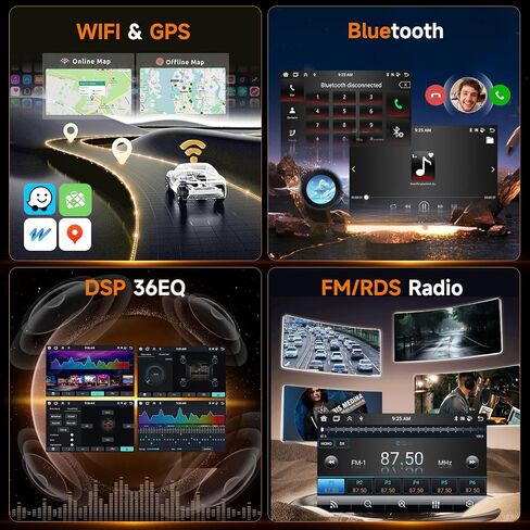 8 Core 6G 128G for Chevrolet Camaro 2008-2015 Radio Android 9 Inch Touchscreen Wireless Carplay Android Auto, Car Stereo for Chevrolet Upgrade Bluetooth DSP GPS Navigation WiFi FM/RDS Backup Camera in Saudi Arabia