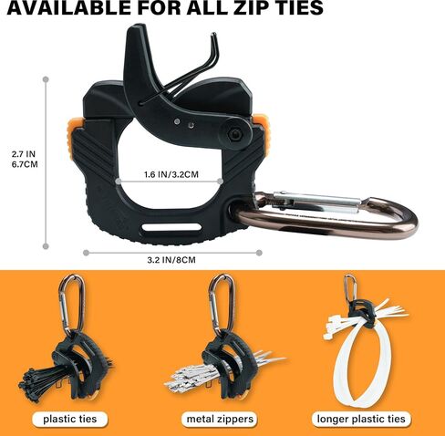 حامل التعادل ZIP ، منظم التعادل zip ، حامل التعادل الكابل لحزام الأدوات ، حلول فعالة لعلاقات الكابلات ، وتستخدم في تعدد الأغراض الداخلية والخارجية ، والأسود ، 2pcs in Saudi Arabia
