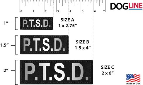 Dogline P.T.S.D. Removable Patches, Large/X-Large in Saudi Arabia