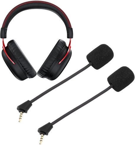 Yoidesu 2PCS بديل ميكروفون ، MIC البديل لـ Cloud II ، ميكروفون لإلغاء الضوضاء مع غطاء رغوي قابل للفصل بحجم 3.5 مم ، 2pcs in Saudi Arabia