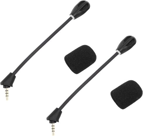 Yoidesu 2PCS بديل ميكروفون ، MIC البديل لـ Cloud II ، ميكروفون لإلغاء الضوضاء مع غطاء رغوي قابل للفصل بحجم 3.5 مم ، 2pcs in Saudi Arabia