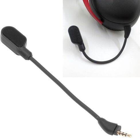 Zunate Replacement Game MIC لـ Cloud III Gaming Headset - 3.5 مم من الطفرة الميكروفون القابلة للفصل مع تقنية إلغاء الضوضاء للدردشة الصوتية والمكالمات الواضحة في اللعبة in Kuwait