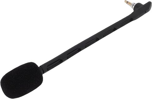 Replacement Game Mic Microphone Boom for TR Gaming Headset, Computer PC Gaming Headsets, 3.5mm Detachable Noise Cancelling Boom Microphone (White) in Saudi Arabia