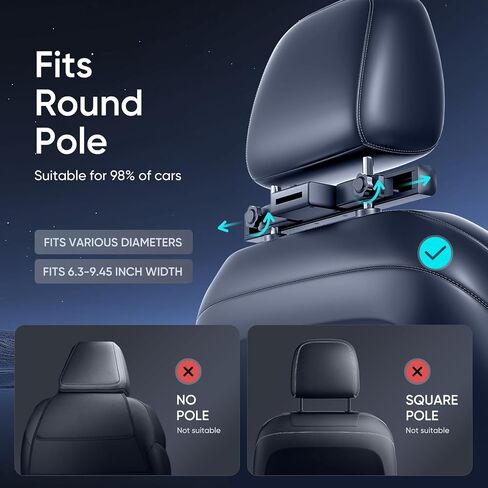 10.8inch Android Portable Car TV Headrest Monitor Tablet for Cars Back seat Support Phone Wireless mirroring Touchscreen with WiFi/Bluetooth/HDMI/USB/Video Player (CPad-108) in Kuwait