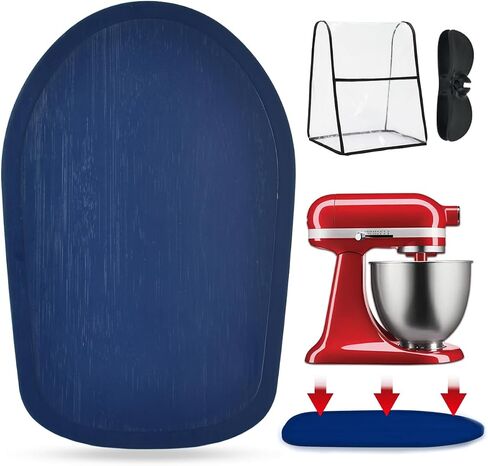 Mixer Slider Mat for Kitchenaid 4.5-5 QT Tilt-Head Stand Mixer ، حصيرة انزلاقية للأجهزة لـ Kitchenaid Artisan ، صينية انزلاقية Mincithaid لـ كونترتوب-حصيرة تمرير خلاط الخشب （الخشب） الخشب） in Kuwait