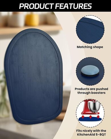 Mixer Slider Mat for Kitchenaid 4.5-5 QT Tilt-Head Stand Mixer ، حصيرة انزلاقية للأجهزة لـ Kitchenaid Artisan ، صينية انزلاقية Mincithaid لـ كونترتوب-حصيرة تمرير خلاط الخشب （الخشب） الخشب） in Kuwait