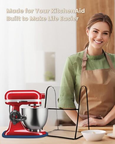 Mixer Slider Mat for Kitchenaid 4.5-5 QT Tilt-Head Stand Mixer ، حصيرة انزلاقية للأجهزة لـ Kitchenaid Artisan ، صينية انزلاقية Mincithaid لـ كونترتوب-حصيرة تمرير خلاط الخشب （الخشب） الخشب） in Kuwait