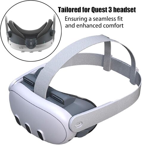 وسادة الوجه مناسبة لـ Oculus Quest 3 ، واستبدال إكسسوارات VR لـ Mate Quest 3 ، غطاء الوجه مع ثقوب تبديد الحرارة لمنع التزعزع in Kuwait