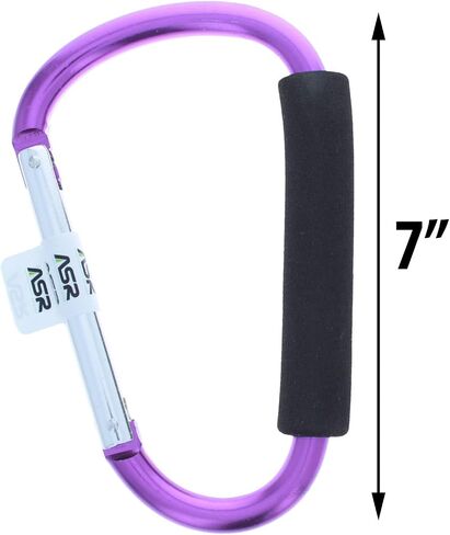 6.5 بوصة من الألومنيوم carabiner وسادة المشي لمسافات طويلة قبضة (6 ألوان) in Kuwait