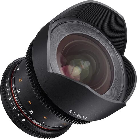 Rokinon Cine DS DS14MM-C 14MM T3.1 ED كما لو أن UMC Full Frame Cine Cine Wide Lens for Canon EF (تم تجديده) in Saudi Arabia