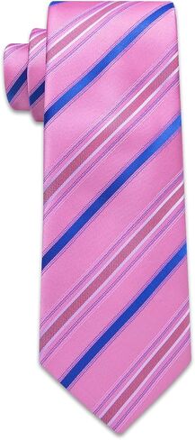 YourTies Mens Striped Tie Solid Necktie with Handkerchief Cufflinks Set Silk Woven Ties for Men Business Wedding Party in Saudi Arabia