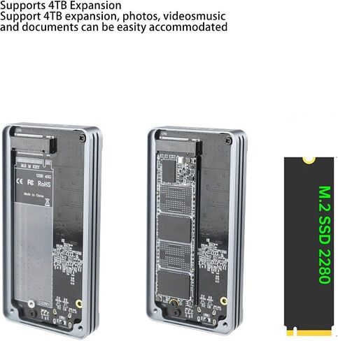 40 جيجابت في الثانية M.2 NVME SSD العلبة ، نوع USB من النوع C واجهة M.2 NVME العلبة ، USB 4.0 PCIE3.0X4 حالة محرك أقراص الحالة الصلبة الخارجية ASM2464 لـ USB 3.2 3.0 3.0 TYPE C in Saudi Arabia