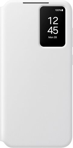 علبة هاتف Samsung Galaxy S24 Fe Wallet ، غطاء واقي مع عرض شاشة صغير ذكي ، التحكم في النقر فوق الأصابع ، تصميم نحيف ، جيب حامل البطاقة ، إصدار الولايات المتحدة ، أبيض in Kuwait
