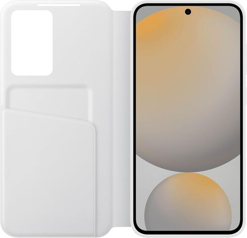 علبة هاتف Samsung Galaxy S24 Fe Wallet ، غطاء واقي مع عرض شاشة صغير ذكي ، التحكم في النقر فوق الأصابع ، تصميم نحيف ، جيب حامل البطاقة ، إصدار الولايات المتحدة ، أبيض in Kuwait