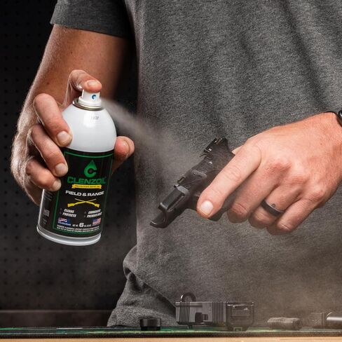 CLENZOIL Field & Range Gun Cleaning Spray & Lubricating Oil | Cleaner Lubricant Protectant [CLP] | Bore Solvent + Lube in One | 2oz. Bottle w/Fine Mist Pump Sprayer in Saudi Arabia