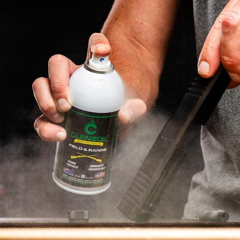 CLENZOIL Field & Range Gun Cleaning Spray & Lubricating Oil | Cleaner Lubricant Protectant [CLP] | Bore Solvent + Lube in One | 2oz. Bottle w/Fine Mist Pump Sprayer in Saudi Arabia