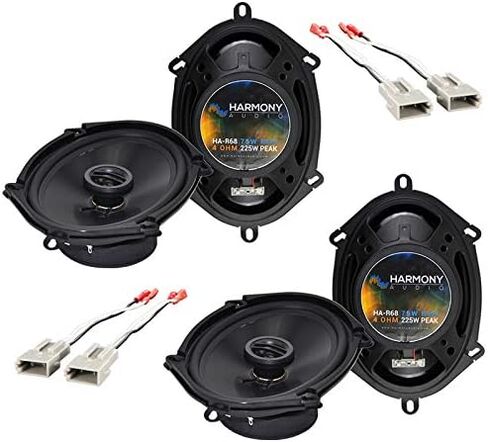 Harmony Audio Bundle Compatible with 1994-1997 Ford Ranger (2) HA-R68 5x7 6x8 New Factory Speaker Replacement Upgrade Package 225W Speakers with HA-725512 Factory Speaker Replacement Harness in Saudi Arabia