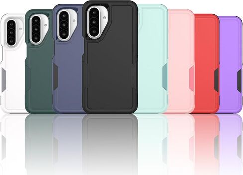 MDCN متوافق مع Samsung Galaxy A26 5G CASE: طبقة مزدوجة وقائية للهاتف الخليوي الثقيل تغطية الصدمة مع واقي شاشة عالي الدقة - الصدمات العسكرية صعبة ، أسود in Saudi Arabia