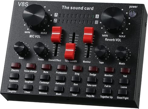 USB Sound Card Audio Cable Adapter Type Interface Jack Headset Headphone Soundcard External Cards Audiousb Converter Android Soundboard Video Stream Microphone Live Bits in Saudi Arabia