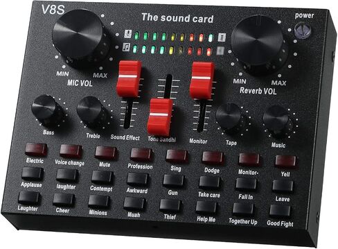USB Sound Card Audio Cable Adapter Type Interface Jack Headset Headphone Soundcard External Cards Audiousb Converter Android Soundboard Video Stream Microphone Live Bits in Saudi Arabia