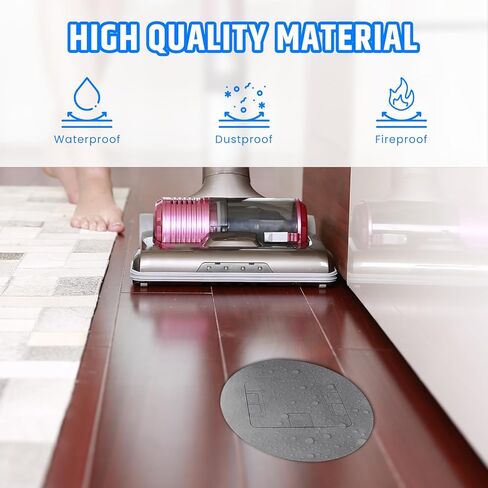 صندوق مخرج الأرضية المريح ، وعاء عميق مع ميناء شحن سريع 4.8A USB-A و USB-C ، وغطاء مخرج طابق دائري 20A-2 حزمة (أسود) in Kuwait