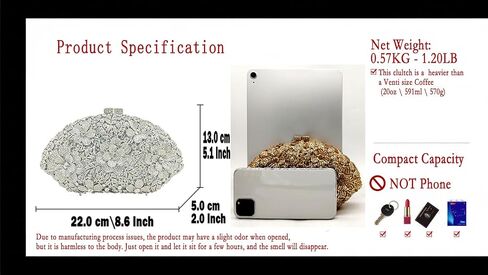 Boutique De FGG Luxury Women Crystal Clutch Flower Evening Bag Bridal Wedding Purse Party Diamond Handbag in Saudi Arabia