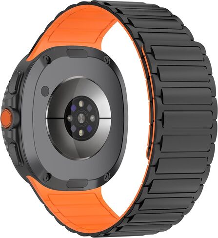 Fit for Samsung Galaxy watch 8 classic No Gap Sport Watch Band，Silicone Magnetic Loop Clasp Breathable Wristbands Replacement Watch Straps Fit for Galaxy watch 8 Men Women in Kuwait