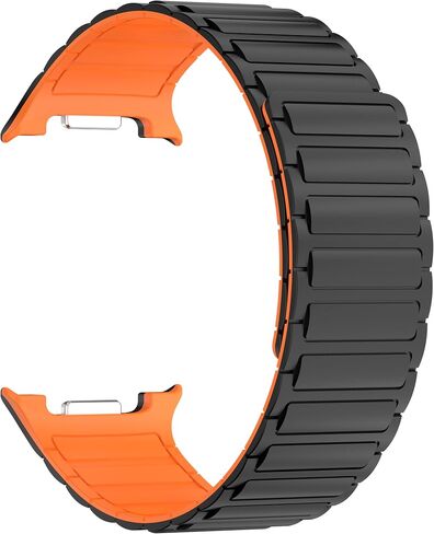 Fit for Samsung Galaxy watch 8 classic No Gap Sport Watch Band，Silicone Magnetic Loop Clasp Breathable Wristbands Replacement Watch Straps Fit for Galaxy watch 8 Men Women in Kuwait
