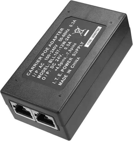 24V 0.5A سطح المكتب POE Power Injector Ethernet محول المراقبة CCTV لمصدر طاقة كاميرا IP in Kuwait