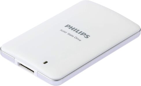 PHILIPS External SSD 240 GB, USB 3.0, Portable, Read spead up to 400 MB/S - Write Speed up to 390 MB/S, White in Saudi Arabia