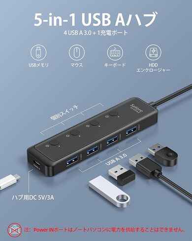 Selore USB 3.0 Hub ، Selore 4-Port USB Hub Data Ultra-Slim Data USBA SPLITTER USBA مع 2 قدم متوافق مع كمبيوتر محمول للمنفذ ، لجهاز MacBook ، Mac Mini ، IMAC ، PC ، محرك أقراص فلاش ، HDD ، الماوس ، إلخ in Kuwait