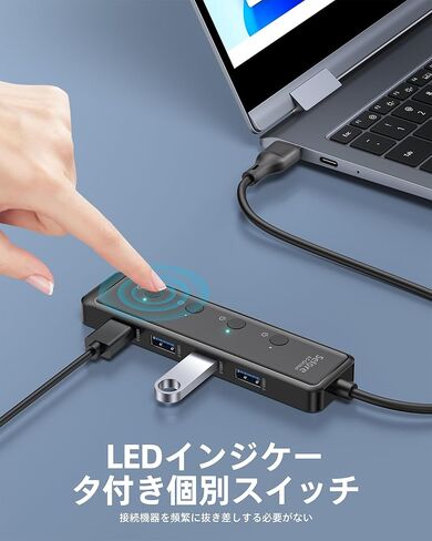 Selore USB 3.0 Hub ، Selore 4-Port USB Hub Data Ultra-Slim Data USBA SPLITTER USBA مع 2 قدم متوافق مع كمبيوتر محمول للمنفذ ، لجهاز MacBook ، Mac Mini ، IMAC ، PC ، محرك أقراص فلاش ، HDD ، الماوس ، إلخ in Kuwait