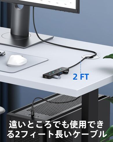 Selore USB 3.0 Hub ، Selore 4-Port USB Hub Data Ultra-Slim Data USBA SPLITTER USBA مع 2 قدم متوافق مع كمبيوتر محمول للمنفذ ، لجهاز MacBook ، Mac Mini ، IMAC ، PC ، محرك أقراص فلاش ، HDD ، الماوس ، إلخ in Kuwait