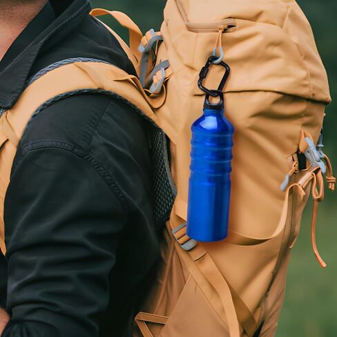 6pcs مقاطع Carabiner ، خطافات سوداء من الألومنيوم السوداء ، مقاطع قفل سلسلة المفاتيح الثقيلة للتخييم في الهواء الطلق ، المشي لمسافات طويلة ، حقيبة ظهر ، 1.92 × 1.65 بوصة in Kuwait