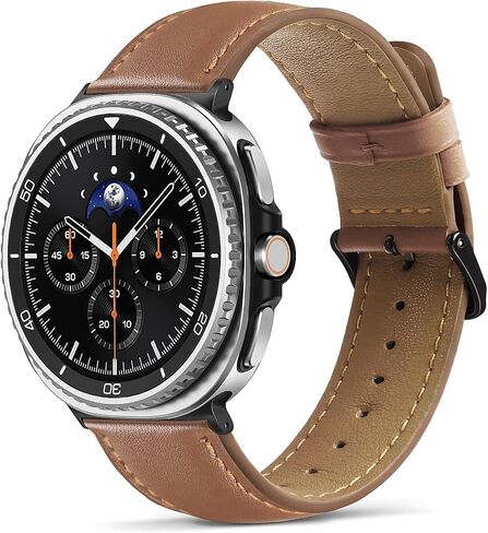 Leather Band Compatible with Samsung Galaxy Watch 8 40 44mm/ 8 Classic 46mm in Saudi Arabia