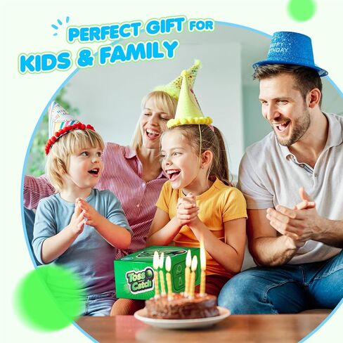 TEILLNET Toss and Catch Ball Set Upgraded - Kids Toys Outdoor Games Baseball Training - Sturdy & Water-Resistant for Beach Pool Yard - Classic Gift for Family Boys Girls 3 4 5 6 7 8 9 10 11 12+ Years in Saudi Arabia