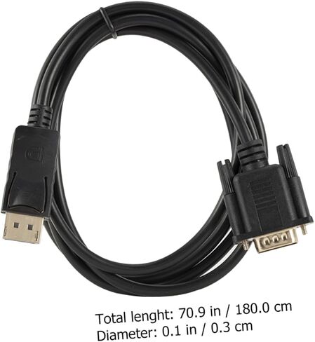 DisplayPort to VGA Cable Male to Male High Performance Adapter Connection مستقر لمحول الشاشة in Kuwait