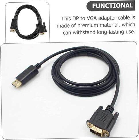 DisplayPort to VGA Cable Male to Male High Performance Adapter Connection مستقر لمحول الشاشة in Kuwait