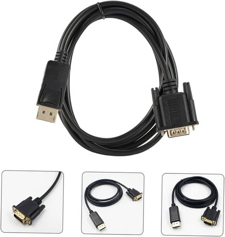DisplayPort to VGA Cable Male to Male High Performance Adapter Connection مستقر لمحول الشاشة in Kuwait