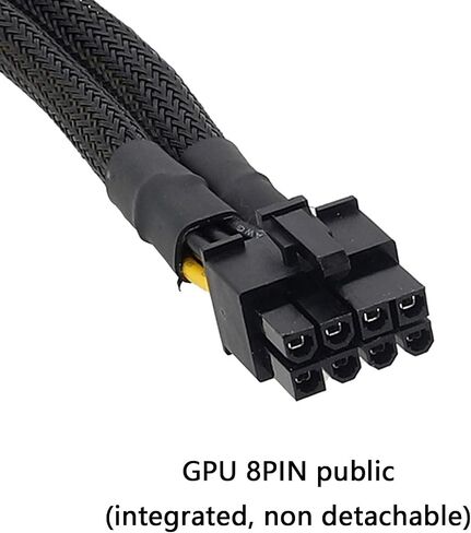 GPU 8Pin الرسومات بطاقة فيديو مزدوجة 6 دبوس أنثى إلى 8 ذكر الكبل الأكمام الذكور 8 موصل كابل محول GPU in Saudi Arabia