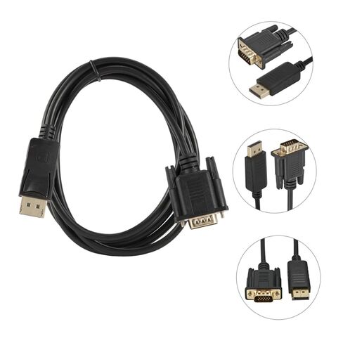 إلى VGA DisplayPort Connector سلك محول الفيديو عالي الوضوح لشاشات سطح المكتب وأجهزة العرض يدعم الدقة والاستخدام in Kuwait