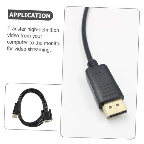 إلى VGA DisplayPort Connector سلك محول الفيديو عالي الوضوح لشاشات سطح المكتب وأجهزة العرض يدعم الدقة والاستخدام in Kuwait