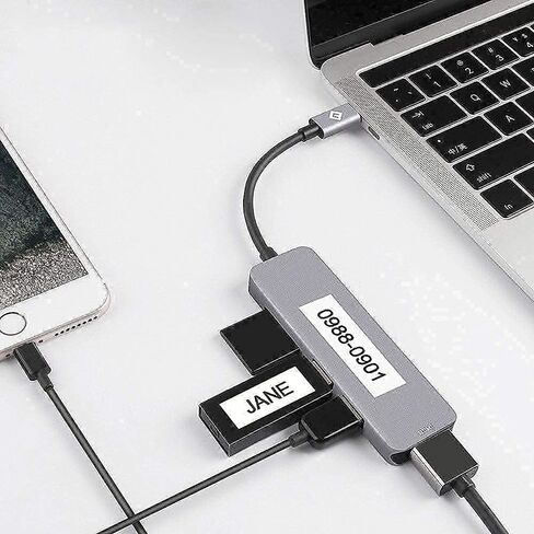 4 Clear + 4 White Compatible Label Tape Replacement for DYMO LetraTag Refills 12mm x 4m 1/2 x 13 Label Tape Compatible with DYMO Label Maker, 8 Pack in Kuwait