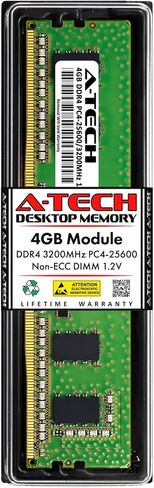 A-Tech 256GB Kit (8x32GB) RAM for ASUS ROG Strix TRX40-E Gaming Motherboard | DDR4 3200MHz PC4-25600 DIMM 2Rx8 1.2V 288-Pin Non-ECC UDIMM Memory Upgrade in Kuwait