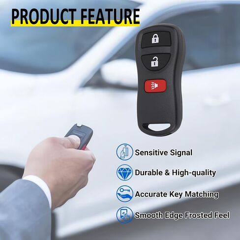 إدخال مفتاح بعيد المفتاح FOB متوافق مع Infiniti FX35 FX45 QX4 ، Armada Pathfinder Frontier Murano Titan Quest Xterra Sentra ، بديل لـ KBRASTU15 (واحد) in Saudi Arabia