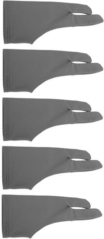 Diooche 5 PCS Drawing Gloves ، اليسرى اليمنى Universal Gloves القفازات الفنية مع إصبعين للرسم والكتابة (s) in Kuwait